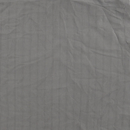 Thomas Nash Mens Grey Check   Button-Up Size L