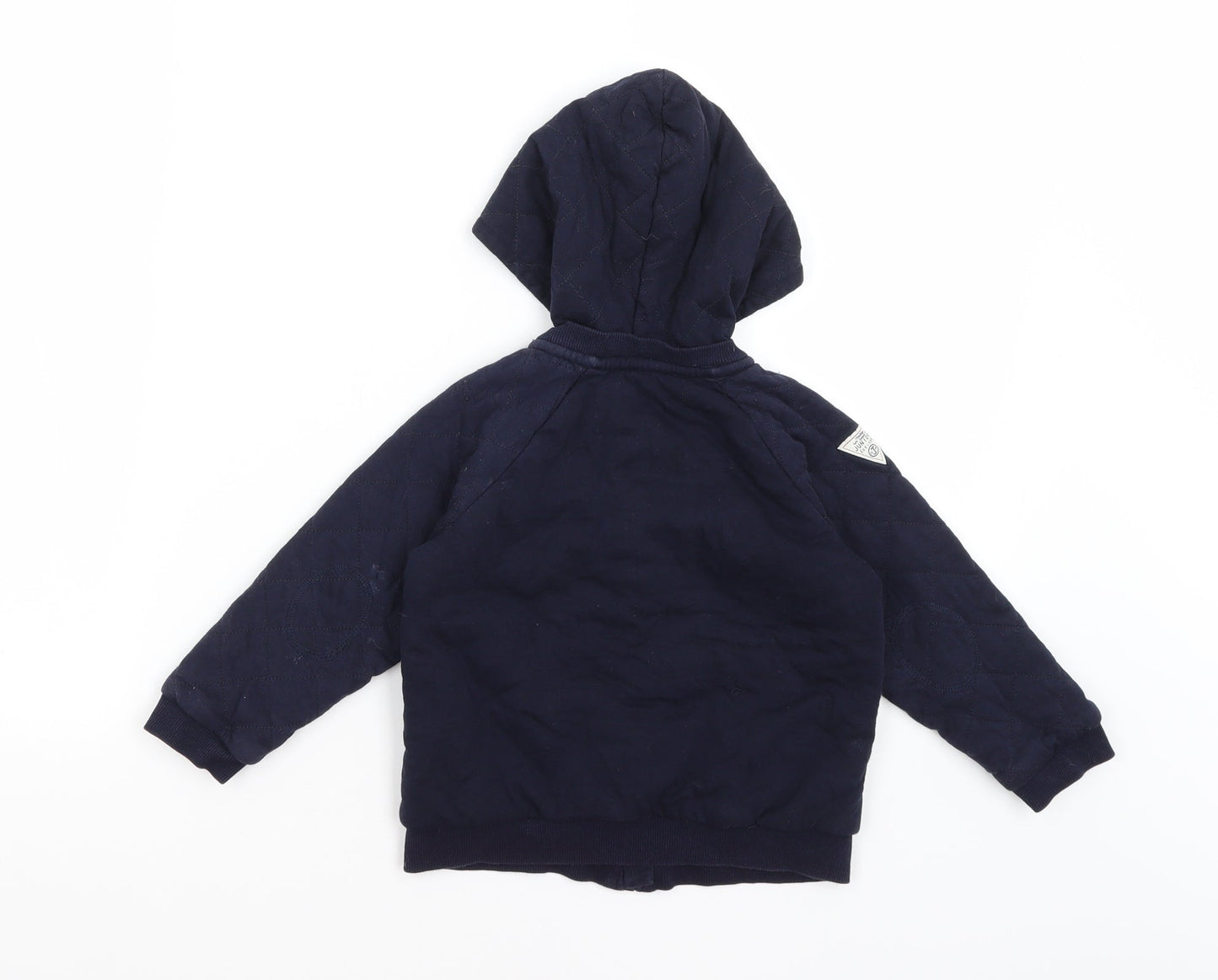 Junior J Boys Blue   Full Zip Hoodie Size 2-3 Years