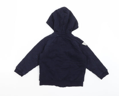 Junior J Boys Blue   Full Zip Hoodie Size 2-3 Years
