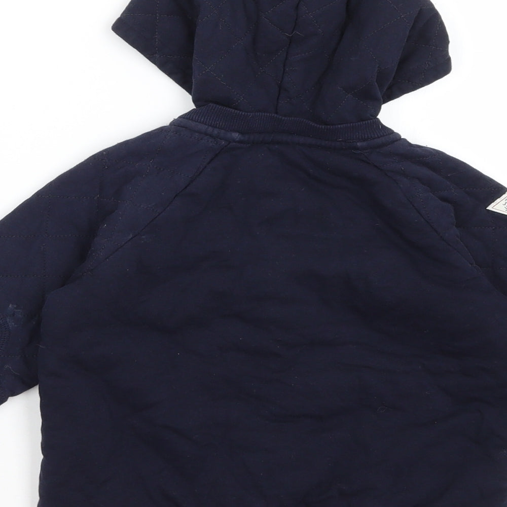 Junior J Boys Blue   Full Zip Hoodie Size 2-3 Years