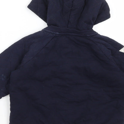 Junior J Boys Blue   Full Zip Hoodie Size 2-3 Years