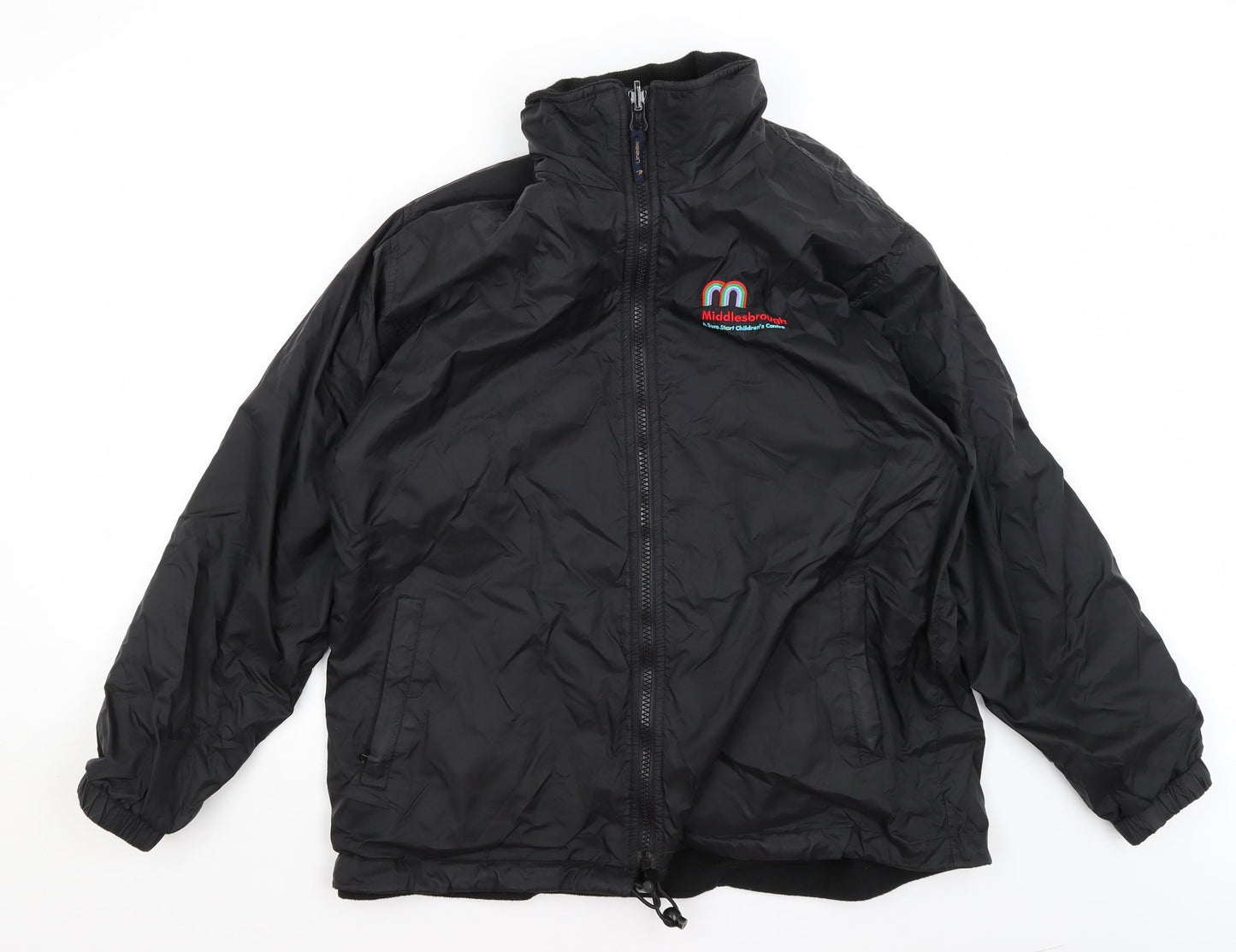 Mens UK Size M Uneek Black Rain Coat