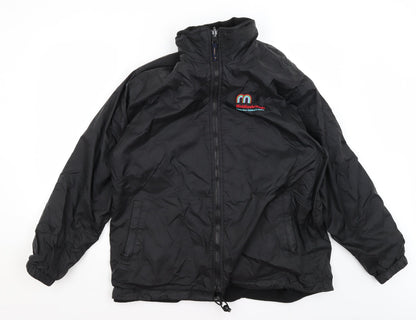 Mens UK Size M Uneek Black Rain Coat