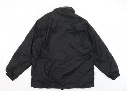 Mens UK Size M Uneek Black Rain Coat