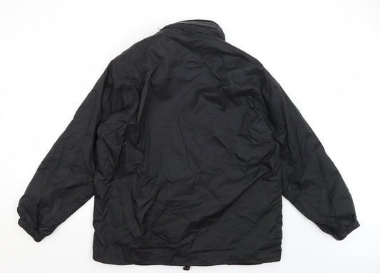 Mens UK Size M Uneek Black Rain Coat