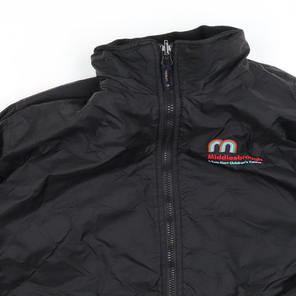 Mens UK Size M Uneek Black Rain Coat