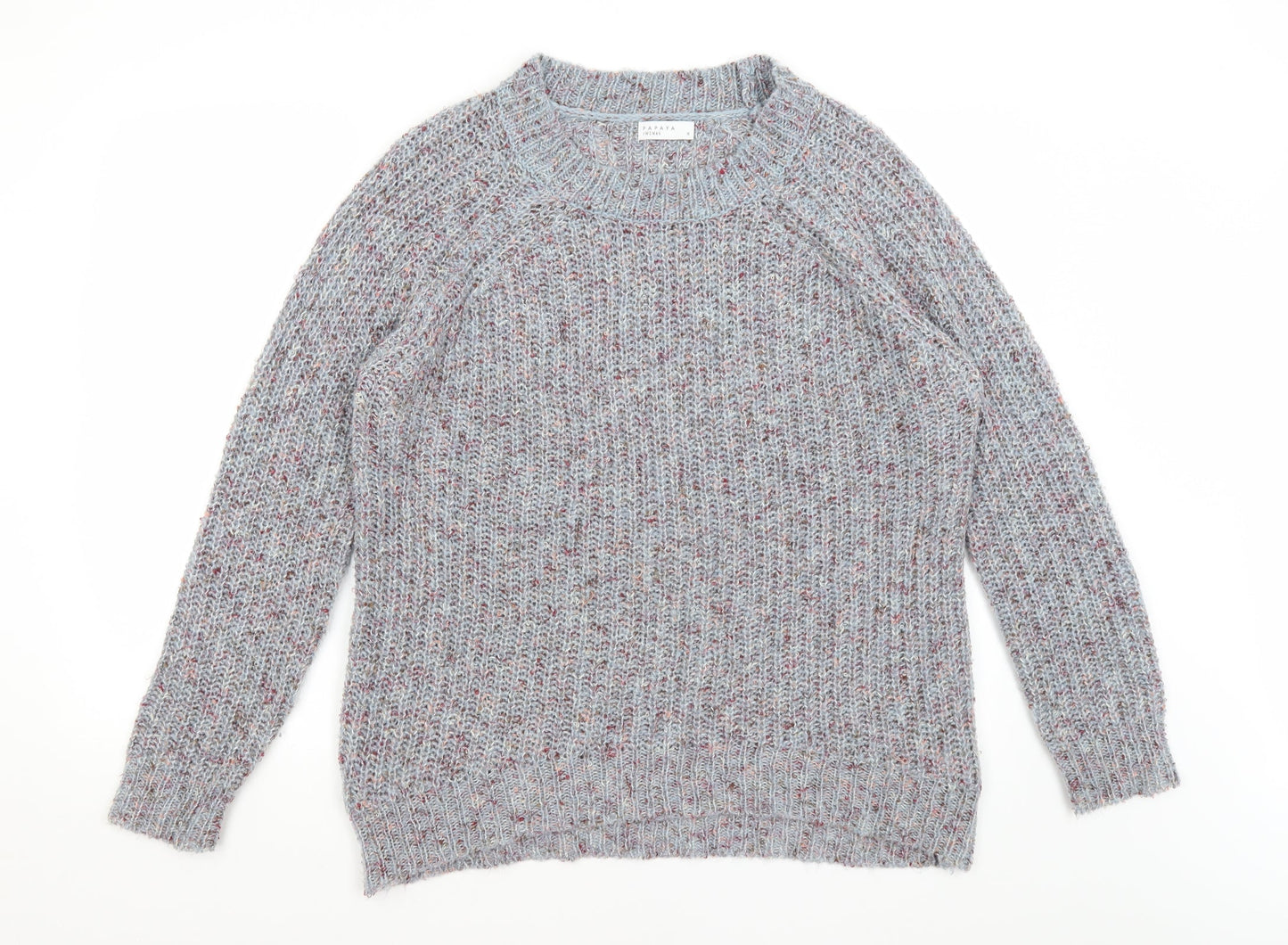 Papaya Womens Grey   Pullover Jumper Size M