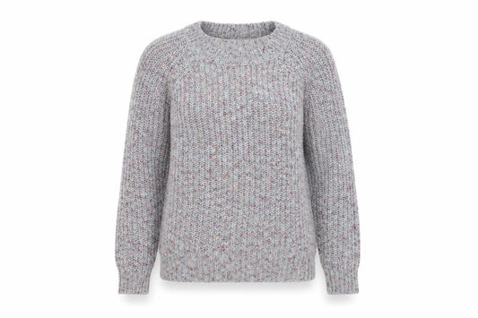 Front view of Papaya women’s grey jumper, size M