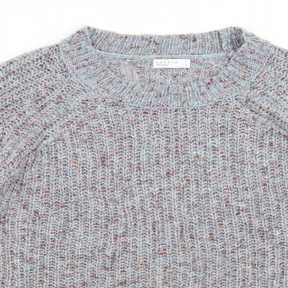 Papaya Womens Grey   Pullover Jumper Size M