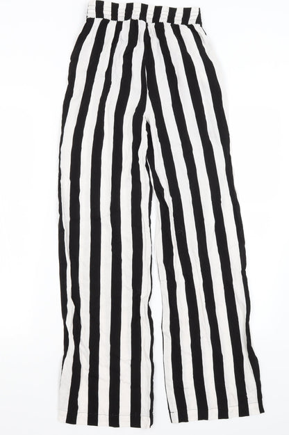 Womens UK Size 4 Divided Regular Fit  Black Trousers