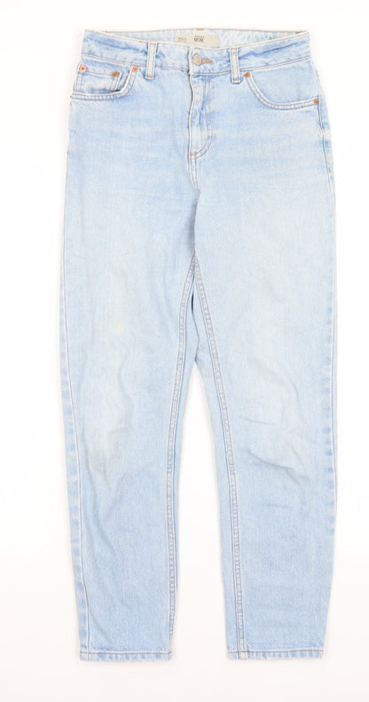 Topshop Womens Blue   Mom Jeans Size 26 in L26 in
