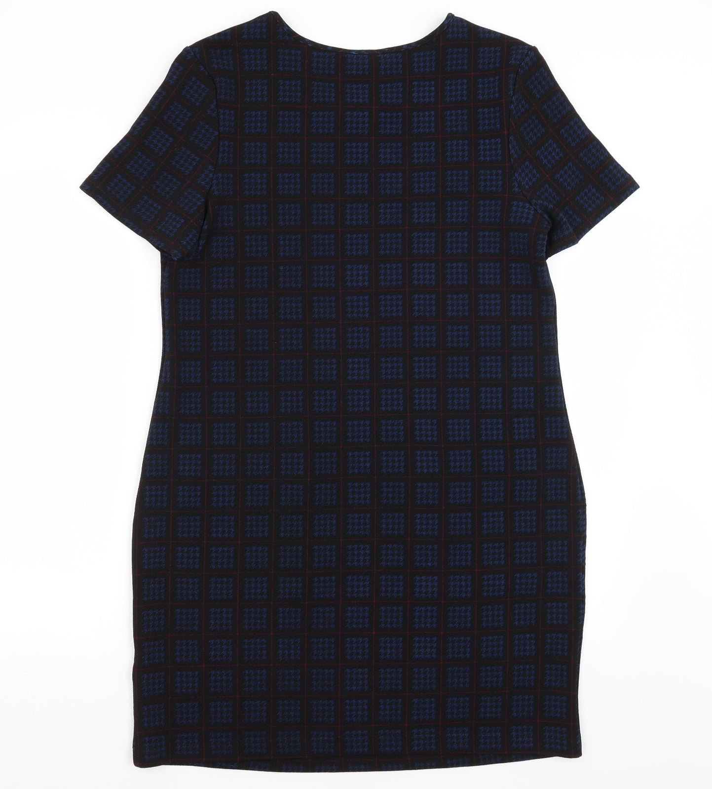 Peacocks Womens Black Houndstooth  Pencil Dress  Size 12