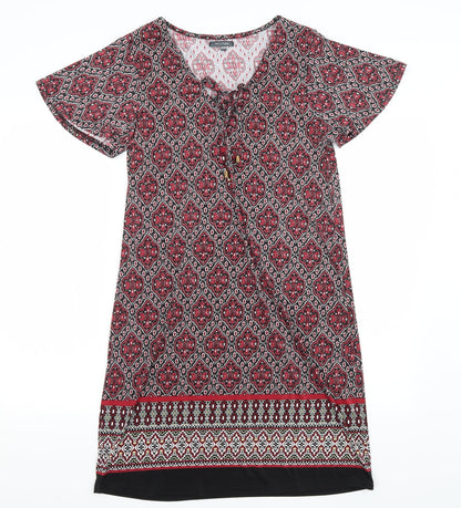 Intuition Womens Black Paisley  A-Line  Size 12