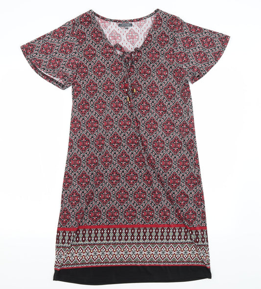 Intuition Womens Black Paisley  A-Line  Size 12