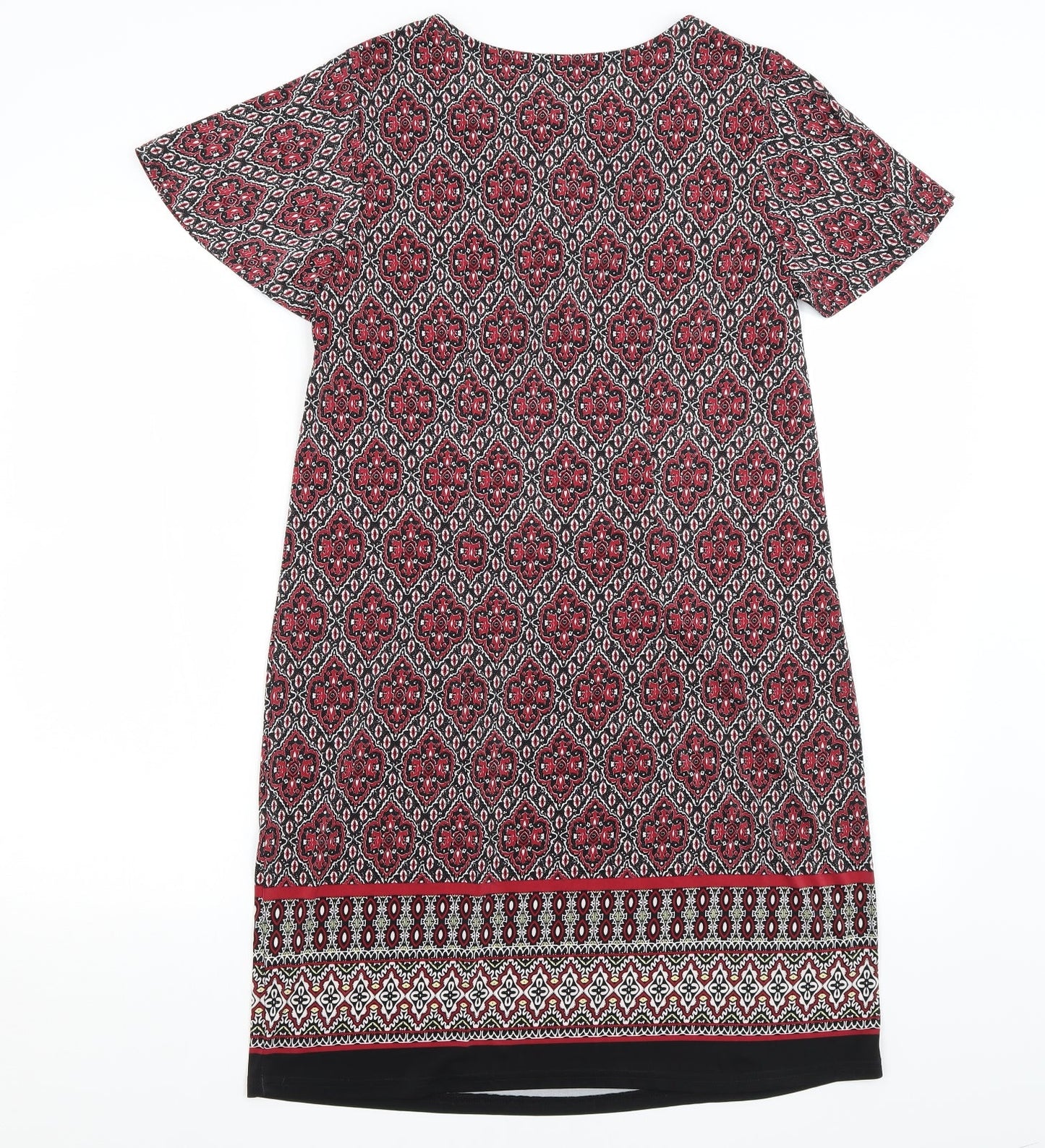 Intuition Womens Black Paisley  A-Line  Size 12