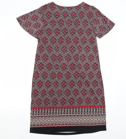 Intuition Womens Black Paisley  A-Line  Size 12