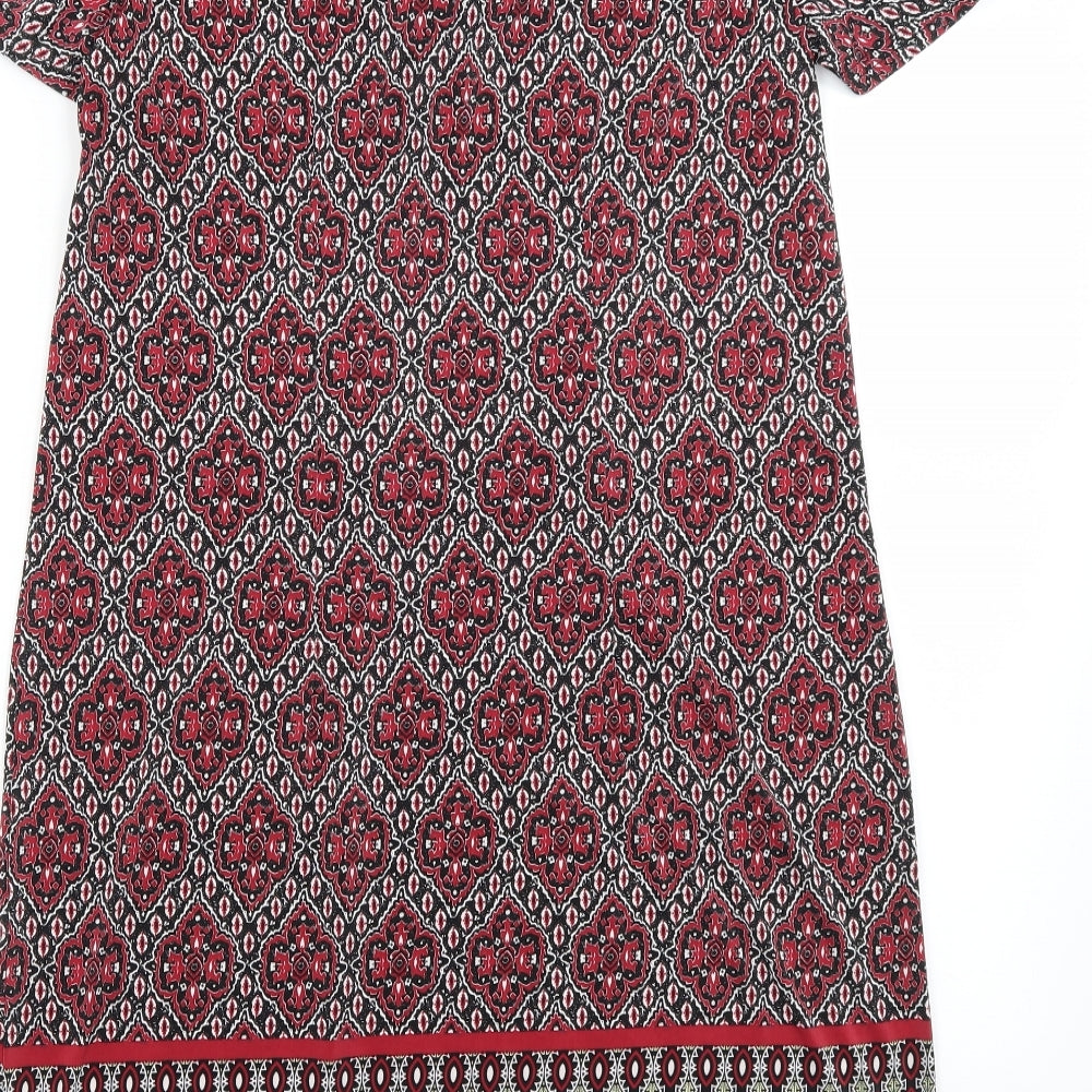 Intuition Womens Black Paisley  A-Line  Size 12