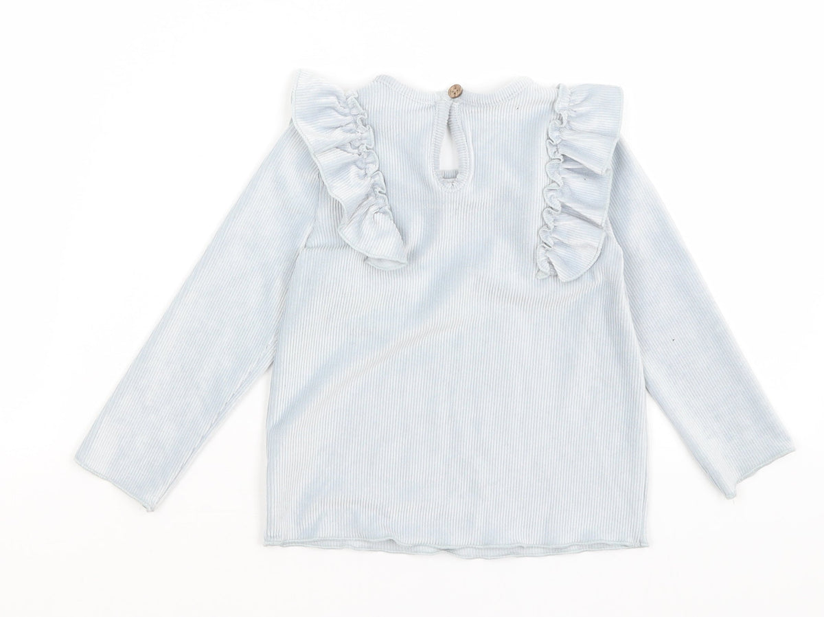 Back view of Tu Baby Blue Basic T-Shirt, size 12-18, Months