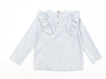 Back view of Tu Baby Blue Basic T-Shirt, size 12-18, Months