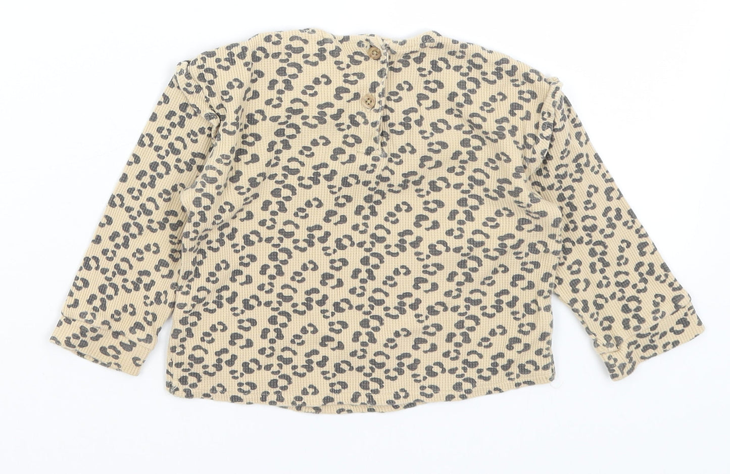 TU Baby Brown Animal Print  Basic T-Shirt Size 9-12 Months