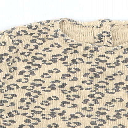 TU Baby Brown Animal Print  Basic T-Shirt Size 9-12 Months
