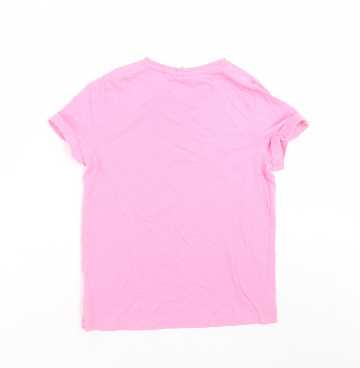 Back view of F&F girls’ pink basic t-shirt, size 10-11, years - buzz lightyear