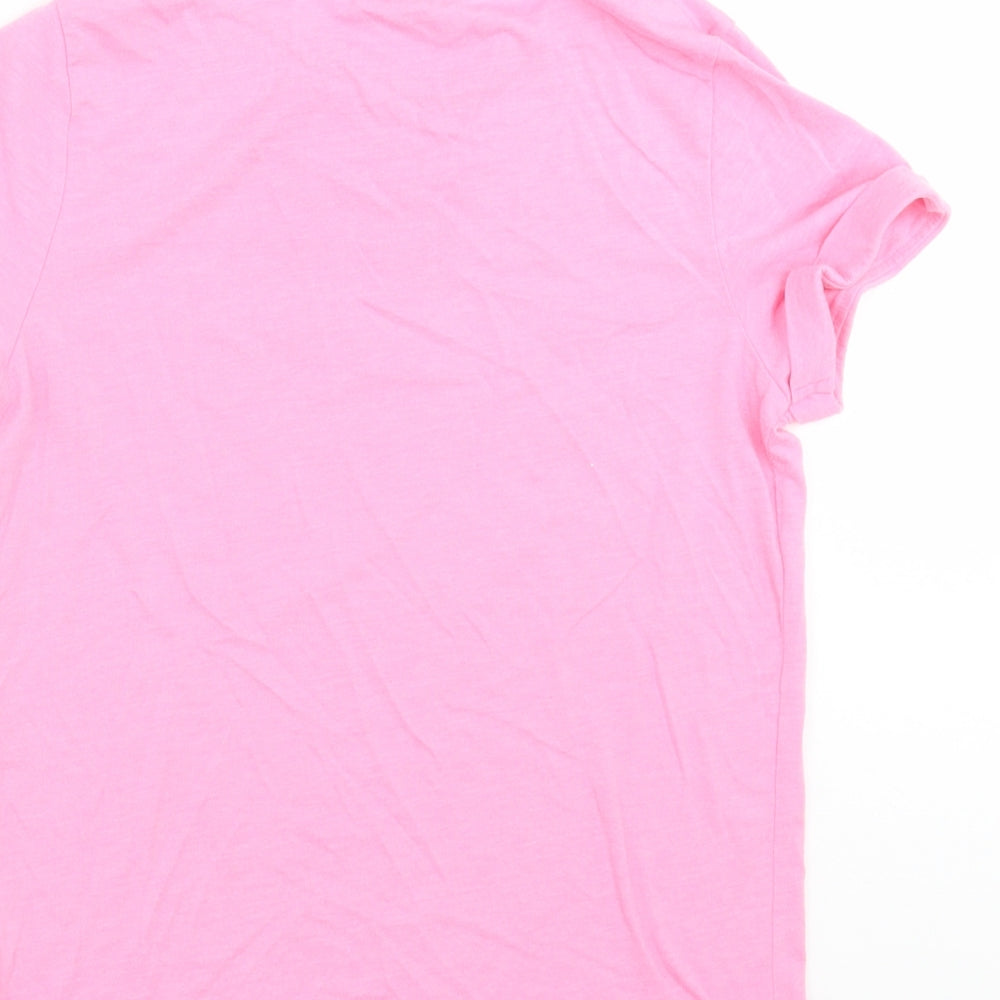 Brand and care label for F&F girls’ pink basic t-shirt, size 10-11, years - buzz lightyear