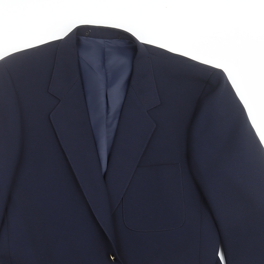 Mens UK Size 40 CLASSICS Regular Blue Suit Jacket