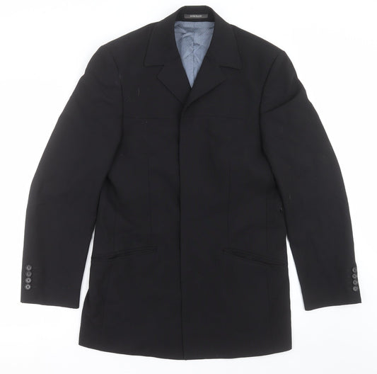 Mens UK Size 36 River Island Regular Black Suit Jacket