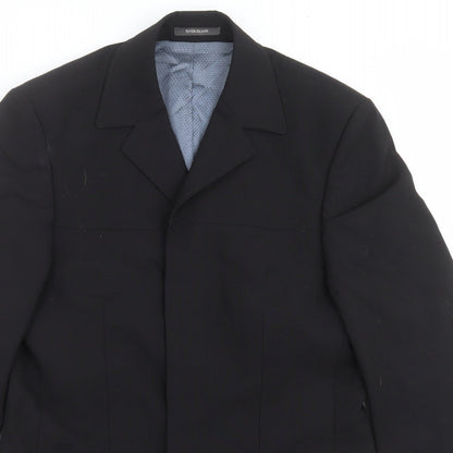 Mens UK Size 36 River Island Regular Black Suit Jacket