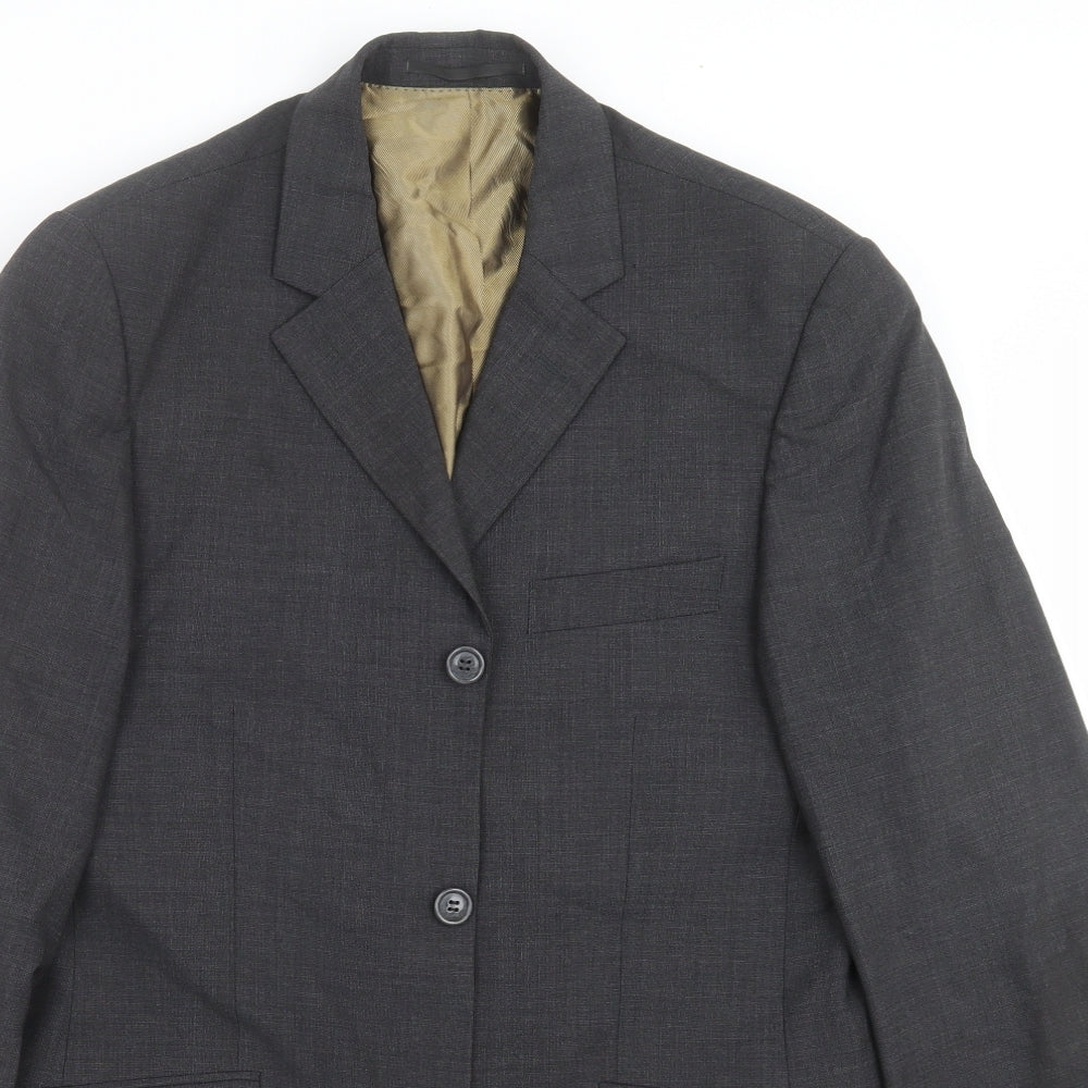 Mens UK Size 38 Milan Regular Grey Suit Jacket