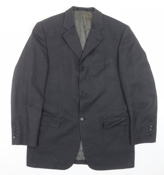 Mens UK Size 40 Hugo James Regular Grey Suit Jacket