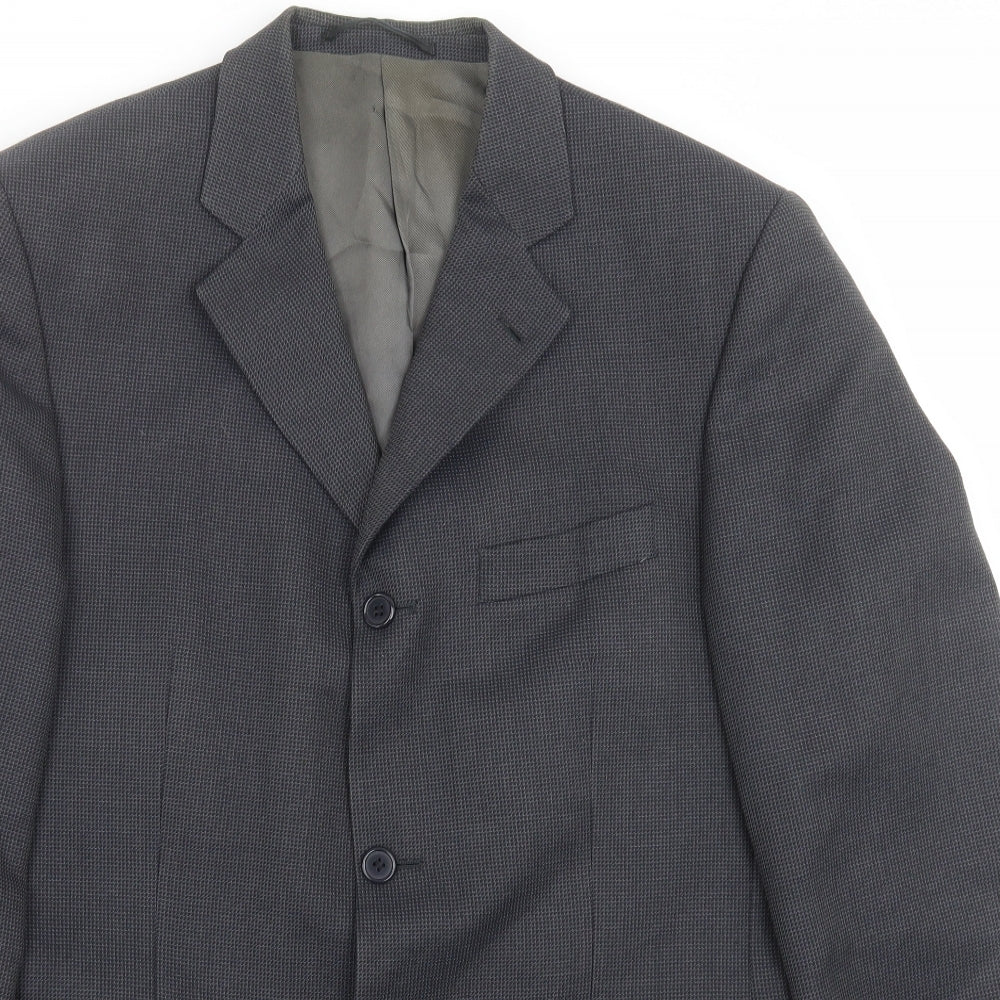 Mens UK Size 40 Hugo James Regular Grey Suit Jacket