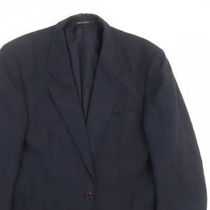 Mens UK Size 40 St michael Regular Blue Suit Jacket