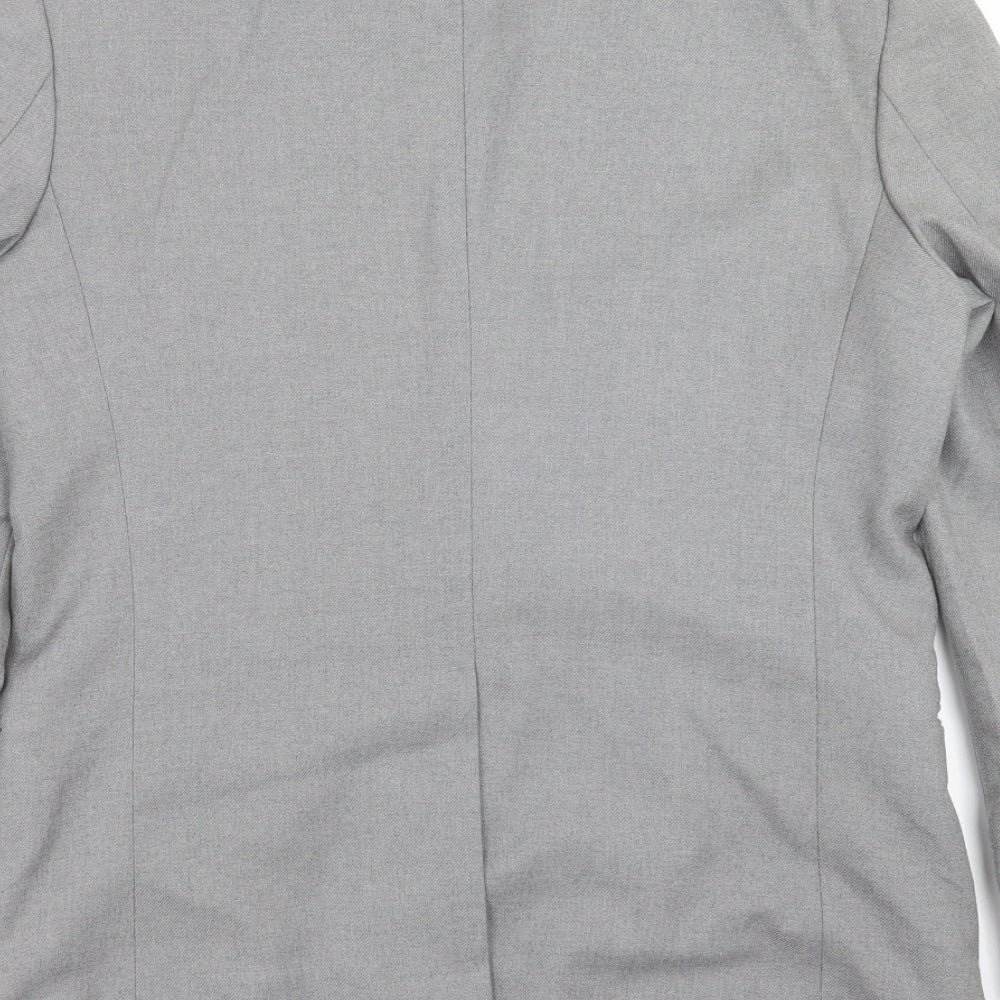 Mens UK Size 38 Burton Regular Grey Suit Jacket