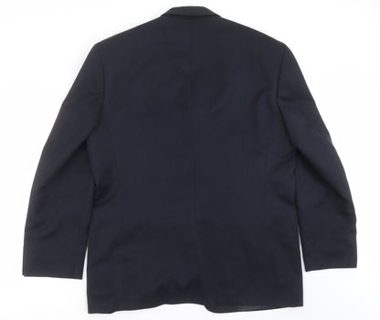 Mens UK Size 42 SAVATINI Regular Blue Suit Jacket