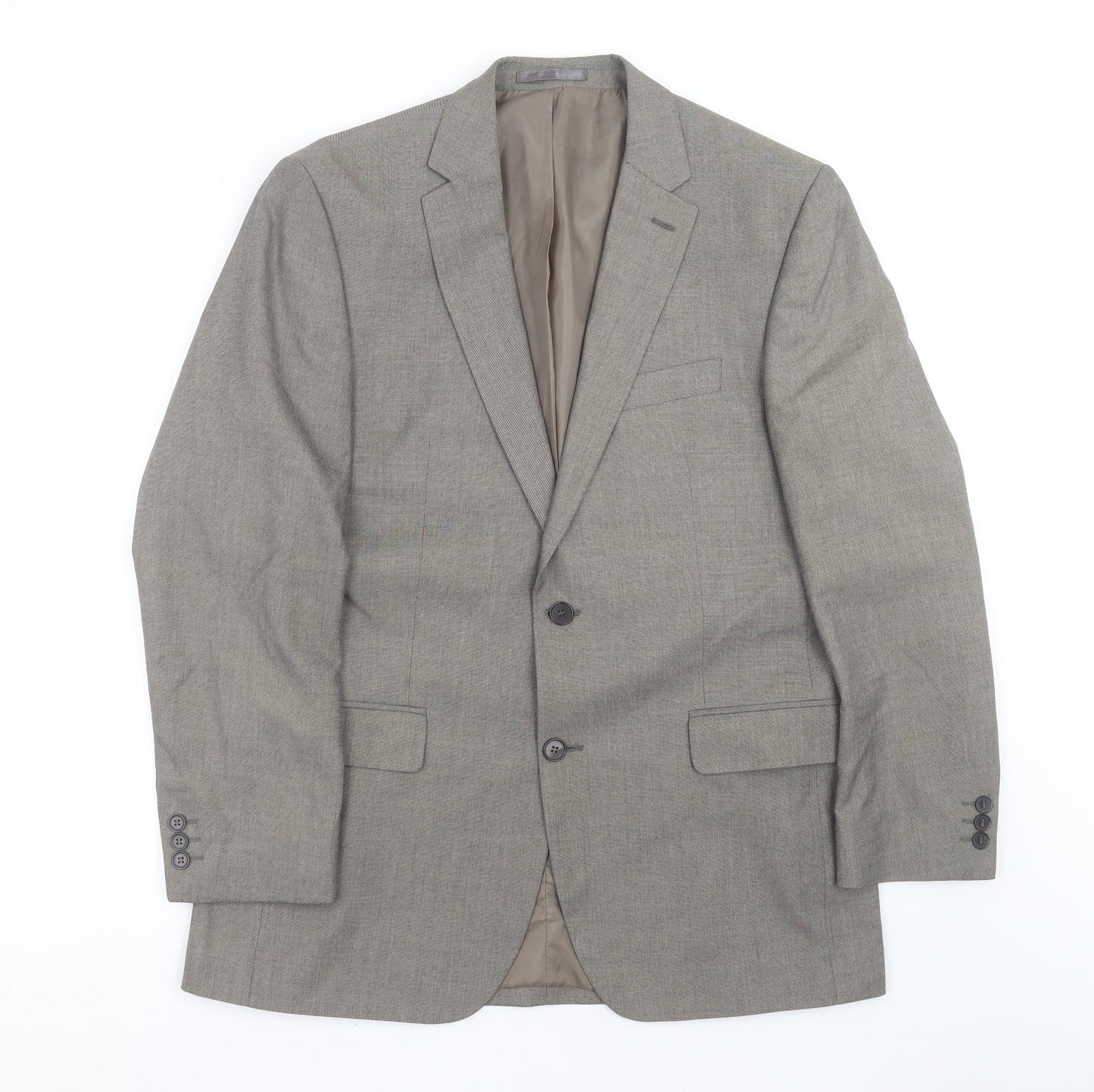 Mens UK Size 40 karl jackson Regular Grey Suit Jacket