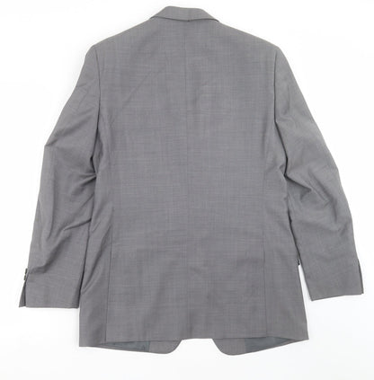 Ventuno Mens Grey   Jacket Suit Jacket Size 40
