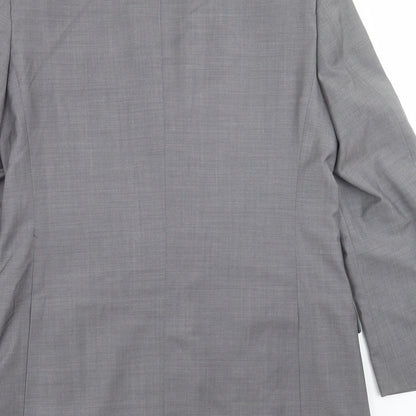 Ventuno Mens Grey   Jacket Suit Jacket Size 40