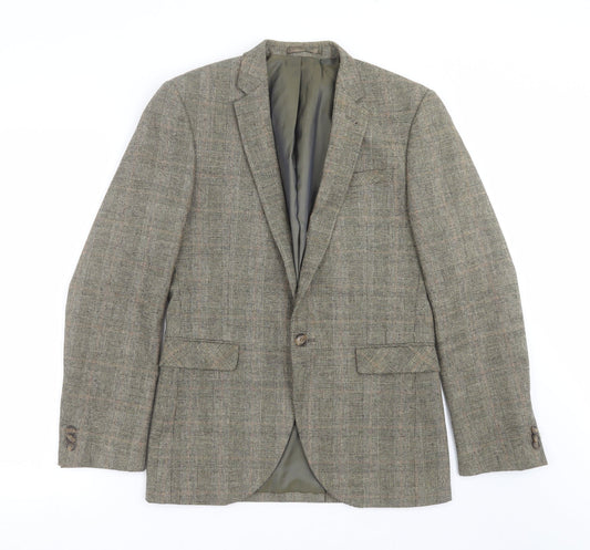 Mens UK Size 36 Butler & Webb Regular Green Suit Jacket