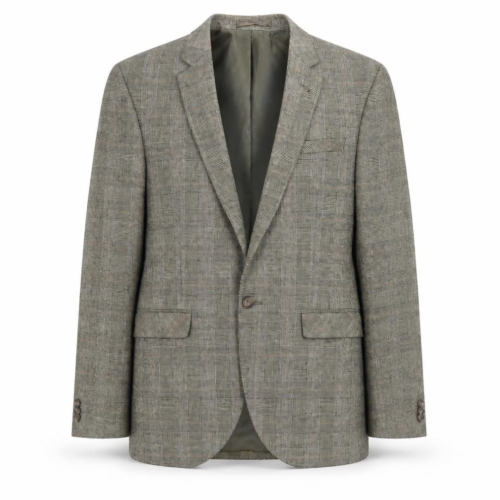 Butler & Webb Mens Green Check Jacket Suit Jacket Size 36