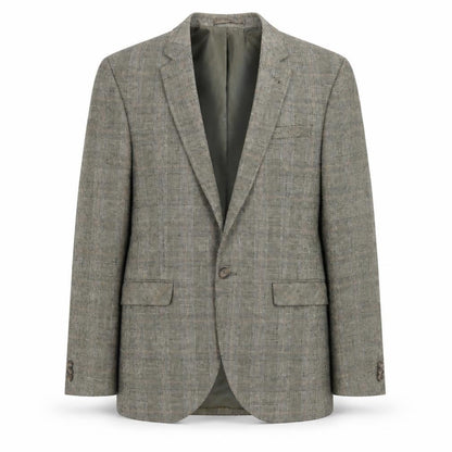 Butler & Webb Mens Green Check Jacket Suit Jacket Size 36