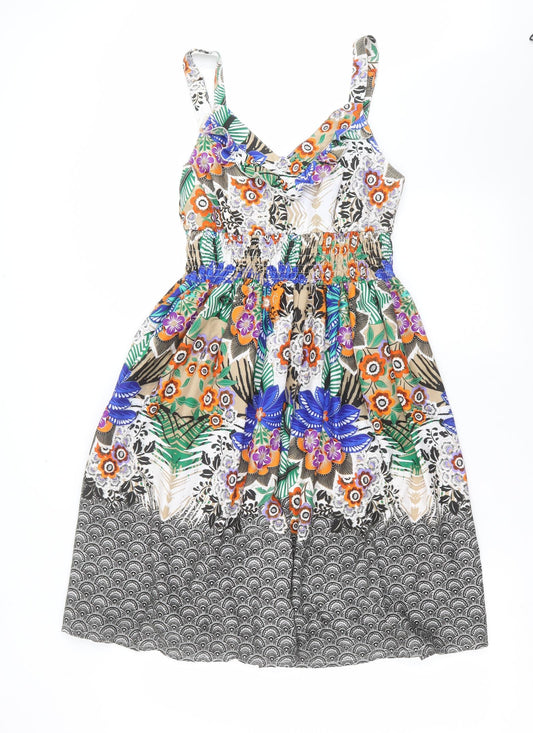 Pistachio Womens Multicoloured Floral  A-Line  Size S