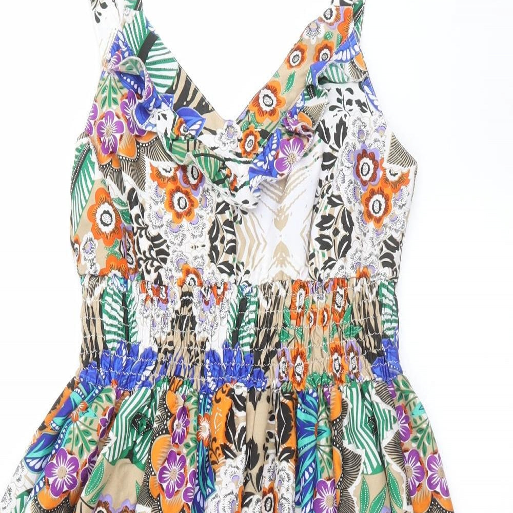 Pistachio Womens Multicoloured Floral  A-Line  Size S