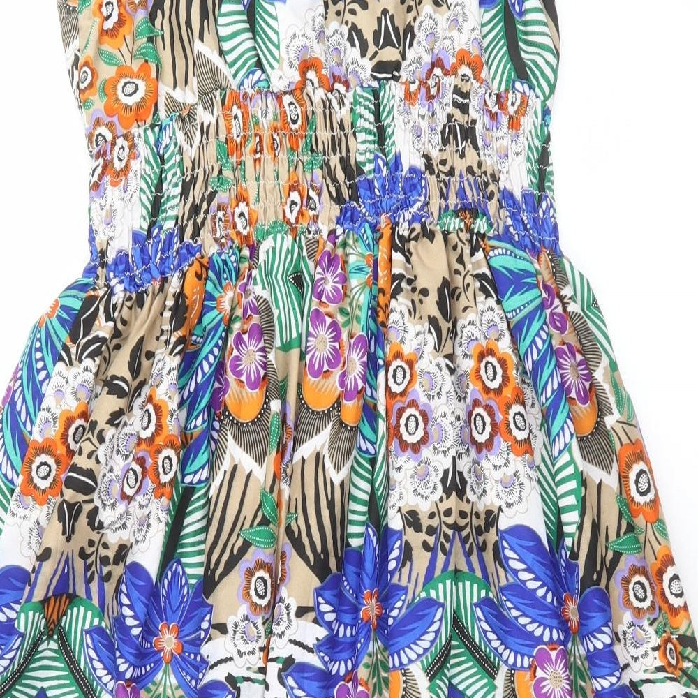 Pistachio Womens Multicoloured Floral  A-Line  Size S
