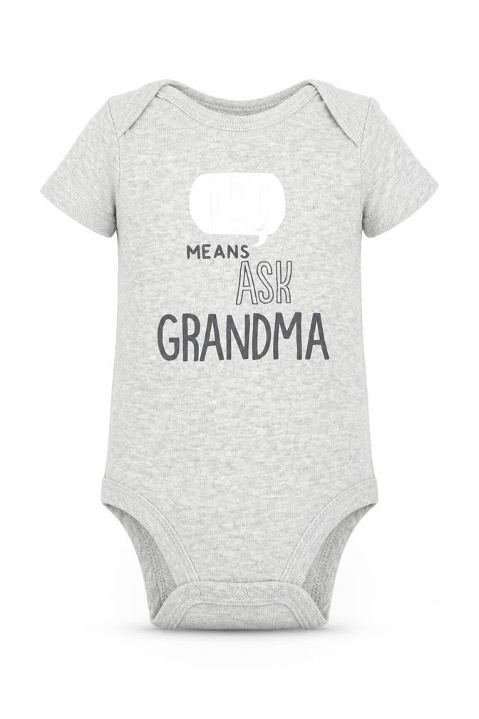 Front view of Carters Baby Grey Babygrow One-Piece, size 0-3, Months