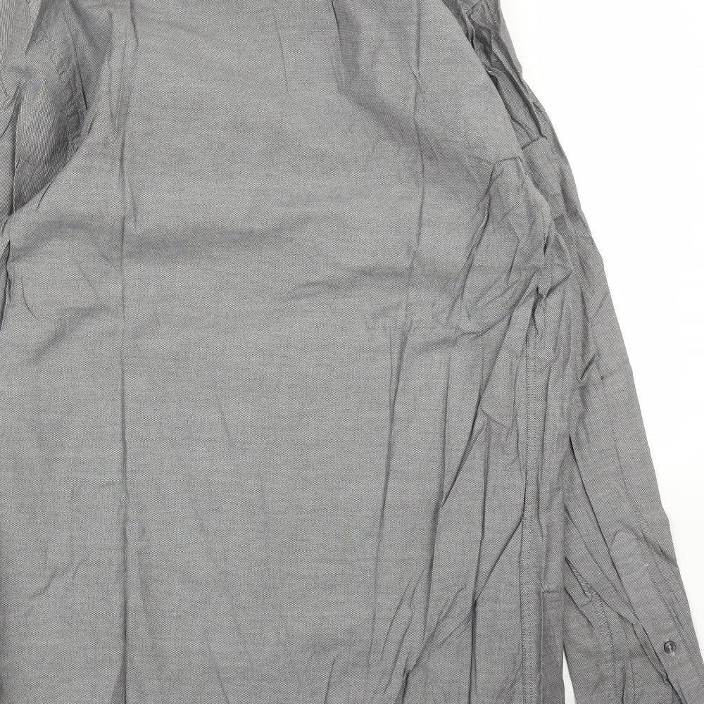 Zara Mens Grey    Button-Up Size L