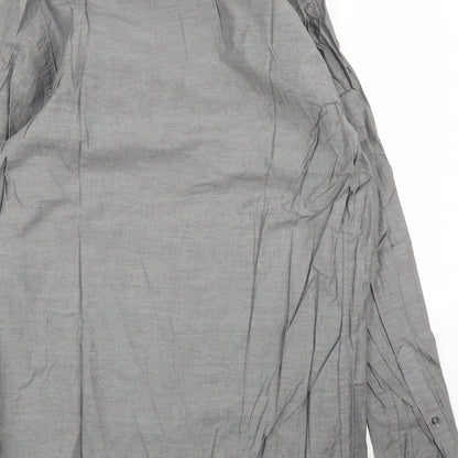 Zara Mens Grey    Button-Up Size L