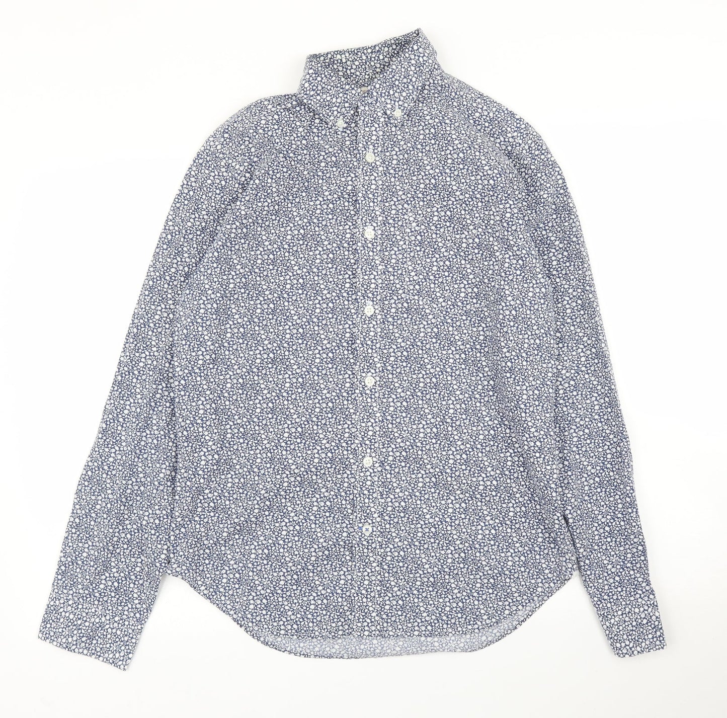 Mens UK Size S Gap Blue  Button-Up Long Sleeve Casual Shirt