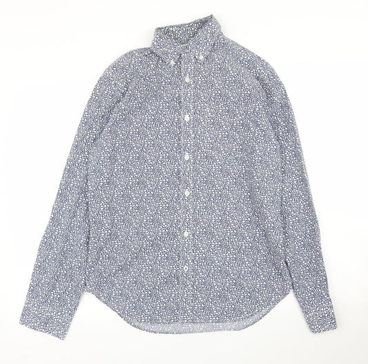 Mens UK Size S Gap Blue  Button-Up Long Sleeve Casual Shirt